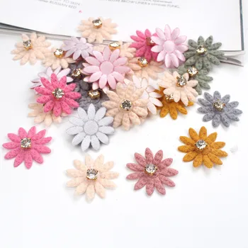 50pcs Multicolor Mini Flori Artificiale Simțit pânză cu cinci petale de Flori False pentru DIY Nunta Hotel Home Decor