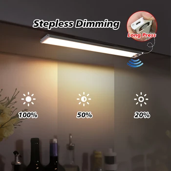 Ultra-subțire Dormitor Cabinet de Iluminat cu LED-uri de Lumină Senzor de Mișcare PIR Aluminiu Magnet USB de Încărcare LED Dulapuri de Bucatarie Lumina de Noapte