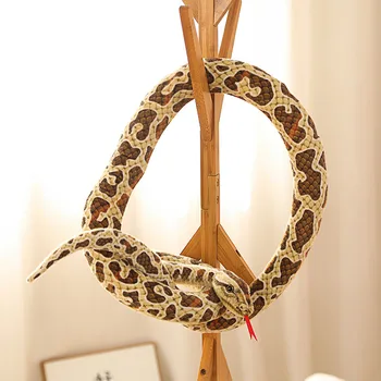 1 buc 200cm Șerpi Uriași Jucărie de Pluș de Simulare Lung de Aur Python Umplute Șarpe Pluș Perna Copii Băieți Cadou Home Decor