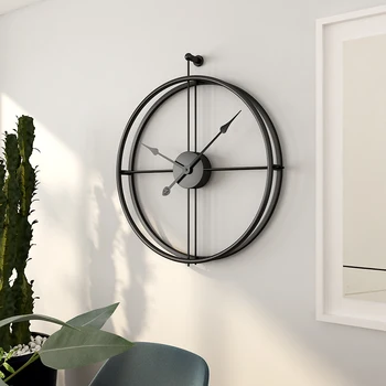 Transport gratuit 55cm Mari Tăcut Perete Ceas cu Design Modern Ceasuri de Decor Pentru Casa Birou Stil European Agățat de Perete Ceas Ceasuri