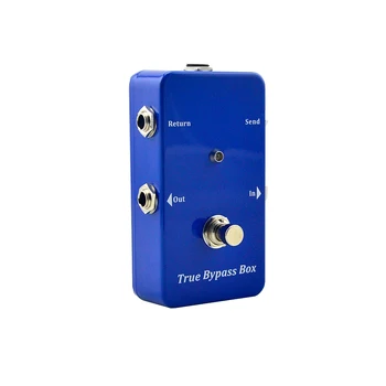Bucla True-Bypass Efect Chitara Pedala Looper Switcher Albastru Buclă comutator pedala Instrument Muzical Parte de Acces
