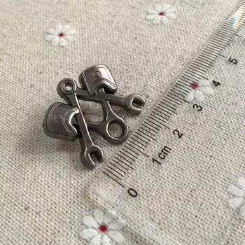 Piston Cheie Antic, Nichel Biker 3D Gratuit Zidari Brosa Ace Masonice Instrumente Pălărie Sacou Rever Pin