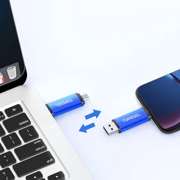 TOPESEL USB 2.0 TIP C USB Flash Drive OTG Pen Drive 64GB 32GB 16GB USB Stick 2 in 1 de Mare Viteză Pendrive