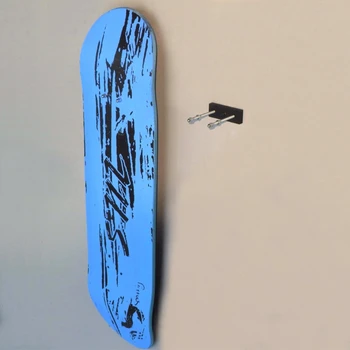 P82D Montat pe Perete Skateboard Depozitare Titularul Agățat Suport Metalic Raft pentru Acasă Balcon Perete Ușor de instalat Grele