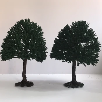 Tren de nisip modelul de masă scena DIY model de material de sârmă copac efect de simulare realistă cu baza