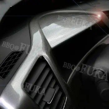 Fibra de Carbon, Masina de Stil Interior tablou de Bord Capacul Ornamental Decor Pentru Honda Civic 9 LA 2012-