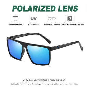 DUBERY Epocă Supradimensionat ochelari de Soare Polarizat Mens Clasic Pătrat de Conducere Oglindă Ochelari de Soare Pentru Barbati Retro Ochelari UV Oculos de sex Masculin