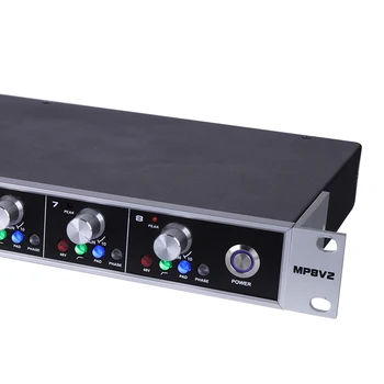 Alctron MP8V2 8-canal amplificator de microfon, mai multe LED indicator, pad, fază, în funcție de vârf, de înaltă calitate