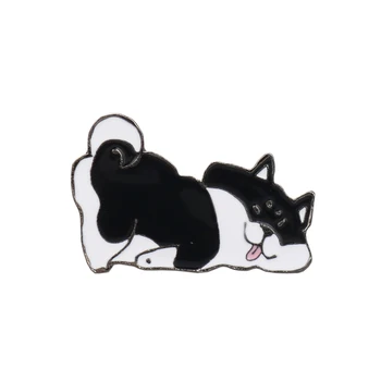 Noi Adorkable Shiba Inu Broșă Moda Japonez Cainele Desene animate Greu de Email Pin Badge Cadou pentru Prietenii Iubitori de animale de Companie de Bijuterii en-Gros
