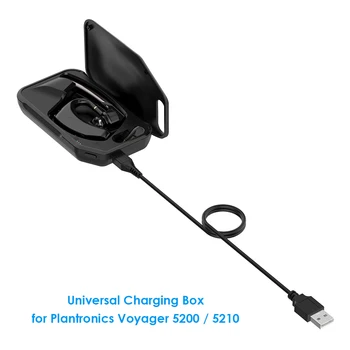 Cască universală de încărcare cutie Căști Plantronics Voyager 5200 5210 suporta micro USB cablu de încărcare Caz de Protecție