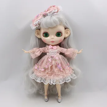 GHEAȚĂ DBS Blyth doll licca corpul Superba rochie haine de printesa roz rochie de flori lolita jucărie