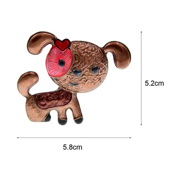 CINDY XIANG Email Câine Brosa Catelus Drăguț Broșe Pentru Femei Design Nou Moda Bijuterii Animal 2 Culori Alege
