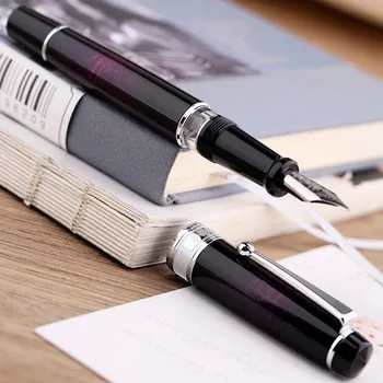 MAJOHN T5 Stilou Vopsea de Metal Piston pen peniță EF Caligrafie Practică Studenți birou de scris pixuri cadou