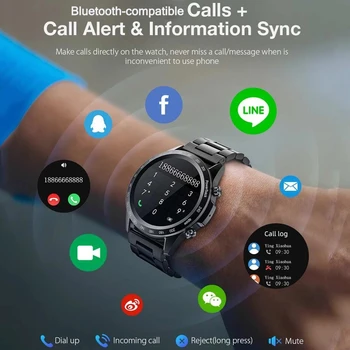 LIGE 2022 Lux Nou Ceas Inteligent Bărbați TWS Ecran Tactil Complet de Fitness Sport Ceas rezistent la apa Bluetooth Apel Muzica Bărbați Smartwatch