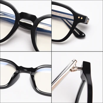 Peekaboo pătrat ochelari femei tr90 stil coreean gri transparent rama de ochelari pentru bărbați de înaltă calitate obiectiv clar acetat de portocale