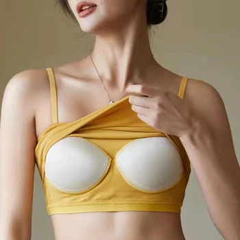 LORIOT Sutien Reglabil Bretele Pentru Femei Culturilor Rezervor de Top Sando Singlet Vesta fără Mâneci Sexy Casual coreean SA1340