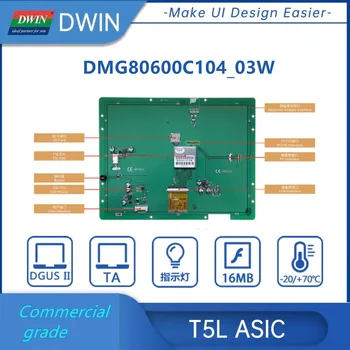 DWIN 10.4 Inch LCM Modul de 800*600 HMI Consum Panou Tactil Inteligent cu Ecran UART LCD TFT DMG80600C104_03W