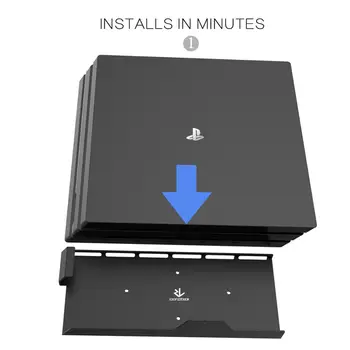 Monzlteck de Montare pe Perete Pentru PS4 Pro,Lângă sau în Spatele TELEVIZORULUI, economie de Spatiu,Usor de instalat