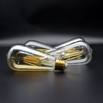 Retro Edison Filament de Bec St64 6w E27 B22 220-240v Epocă Lampă de Aur Clar 2700k Lampă de Sticlă de Decorare Interioara