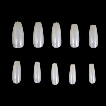 600pcs acoperire Completă unghii false Apăsați pe unghii Timp de Balerina alb Natural Fals Cuie de Coșciug Arta Sfaturi Manichiura Instrument