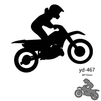Tăiere de Metal Moare Taie Mucegai curse de Motociclete Decor Hârtie Album Cuțit Ambarcațiune Mucegai Lama Pumn Șabloane