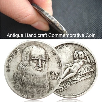 Da Vinci Monedă 1452-1519 Artizanat Monede de Argint Comemorative de Colectare monede Comemorative Memorial cadou Da Vinci Monedă cadou 1 BUC