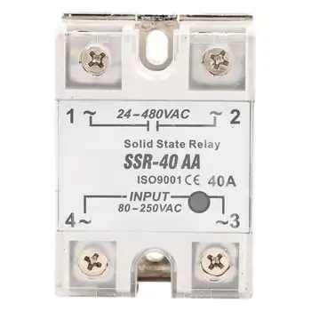 SSR-40AA 40A Solid state Relay Module AC-Intrare AC 90-250V AC Ieșire 24-480V AC de Înaltă Calitate