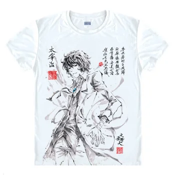 Bungo Câini Vagabonzi Dazai Osamu Imprimate T-shirt Atsushi Nakajima Tricouri Topuri Mens Amuzant Tricouri Maneca Scurta Casual de Vara Tees