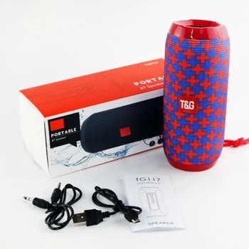 Difuzor portabil fără Fir Bluetooth Boxe TG117 Soundbar de Sport în aer liber rezistent la apa Suport TF Card Radio FM, Intrare Aux