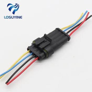 4 Pin Mod Sigilat, rezistent la apa cablu Electric Conector Plug-in Set auto conectori cu cablu