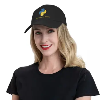 Născut Pentru a Rula În Python Șapcă de Baseball pentru Barbati Femei Respirabil Programator programator Tata Pălărie Sport Sepci Snapback