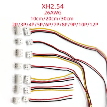 5sets XH 2.54 mm Cablu Conector 2/3/4/5/6/7/8/9/10/12Pin stecher cu Lungime de 10 cm/20cm/30cm Cabluri Cabluri 26AWG