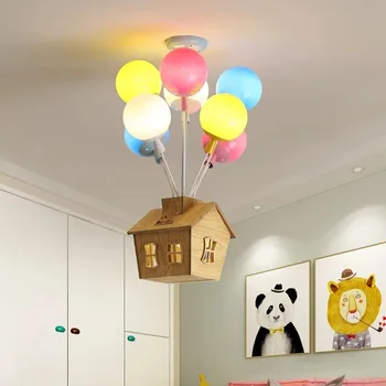 Nordic a Condus Candelabru Balon Fly Casa Hanglamp Pentru Camera de zi, Camera Copiilor Decor de Iluminat Modern Acasă Candelabre Tavan