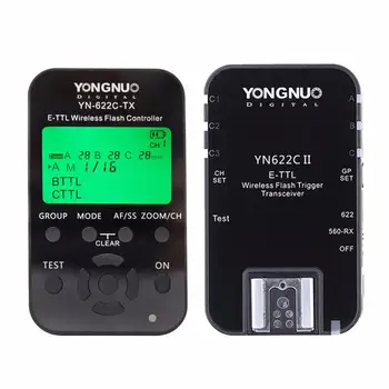YONGNUO TTL Wireless Flash Trigger YN622C YN-622-TX KIT cu Mare viteză Sincronizare HSS 1/8000s pentru aparat Foto Canon 500D 60D 7D 5DIII
