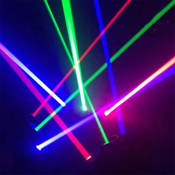 DJ lumini RGB Fascicul Laser în Mișcare Cap Lumina 8pcs CONDUS de Păianjen de Lumină Laser Proiector DMX Etapa de iluminat Iluminare pentru Disco party