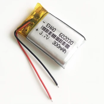 10 BUC 3.7 V 300mAh 602030 Litiu-Polimer LiPo Baterie Reîncărcabilă Pentru Mp3 GPS PAD DVD E-book Bluetooth