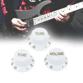 3pcs/lot Plastic Chitara Electrica Bass Butonul de Volum Potențiometru Capace 25,5 mm Diametru pentru gaura de 6mm Accesorii Chitara