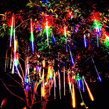8 Tuburi LED de Meteoriți Lumini de Basm Ghirlanda de Craciun Decoratiuni de Exterior rezistent la apa Navidad Nunta Fairy Garden Street Lampă