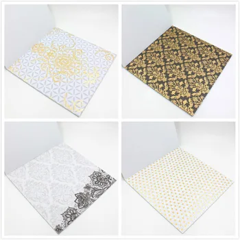 36sheets/lot Epocă de Aur Negru model floral creativ papercraft hârtie de artă lucrate manual scrapbooking kit set de cărți