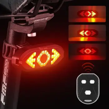 Bicicleta de Semnalizare de Control de la Distanță Coada de Lumină Cu Corn USB lampa de Noapte de Echitatie pe Șosea Și Mountain Bike Echipament de Echitatie