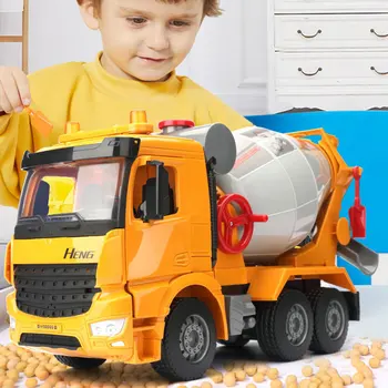 30CM Dimensiuni Mari Simulare Camion de Ciment Mixer Jucărie Mare Mixer Enginering Vehicul Functional Inginerie Camion de Model de Jucarie pentru Copii