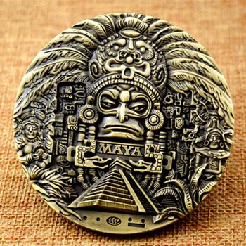 Mayan CALENDAR AZTEC suveniruri prezice monede comemorative colecție de artă cadouri monede comemorative colecții interesante