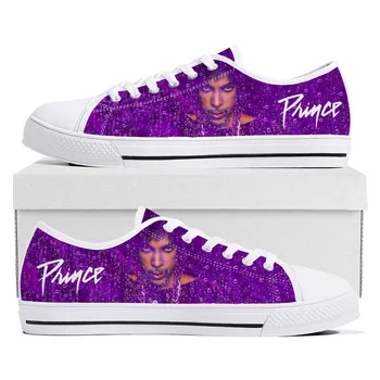 Prince Rogers Nelson Purple Rain Low Top De Înaltă Calitate Adidași Bărbați Femei Adolescent Panza Adidas Casual Pereche De Pantofi Personalizate De Pantofi