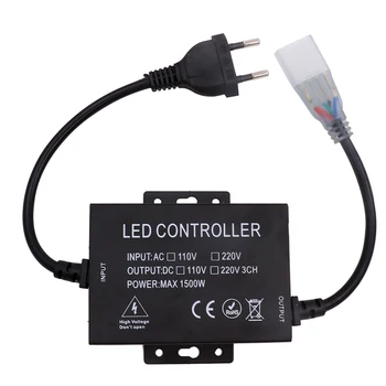 220V LED RGB Controller 1500W 10mm PCB Complet Tactil RGB de Control cu 4Pin Connector UE Plug