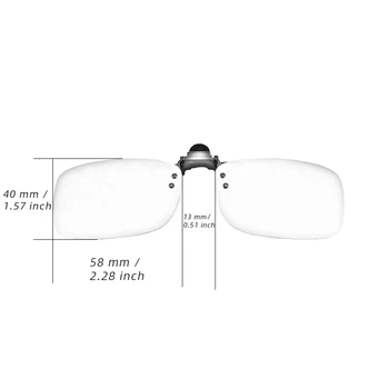 Clip Pe ochelari de Soare Barbati Femei miop de Conducere de Noapte Viziune Ochelari de Uv400 Ciclism de Pescuit Ochelari Clip