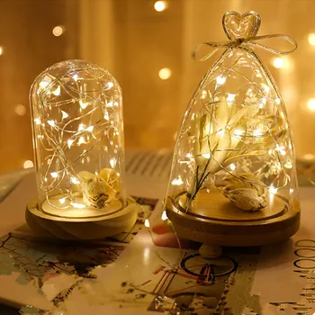 10 buc 5 buc Led-uri lanterne cu Baterii Șir Lumina Decoratiuni de Craciun pentru Casa în aer liber, Petrecere de Nunta Copac Cortina Lampa