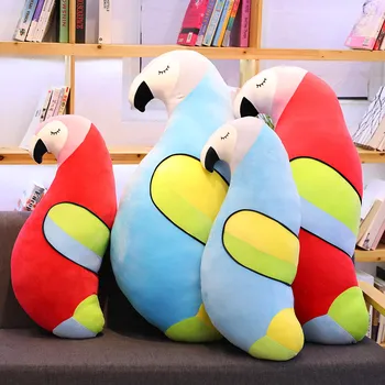 Desene animate design Moale Papagal Pasăre de Pluș Paoot perna Umplute de Animale Colectie Papusa Moale Jucărie