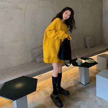 Moda Coreeană O Gât Jachete Femei De Stradă De Primăvară Harajuku Vintage Lungi Tricou Pulover Gotic Haine Sexy Femeie