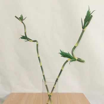 Podea De Flori Artificiale De Bambus Ramură De Copac Fals Plante Real Atingere De Plastic, Decor De Birou Acasă