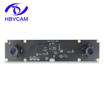 Pret de fabrica Micro USB 2.0 Interfață de 1.3 MP 60Fps CMOS Dual Lens Free Driver Camera Modulul de Focalizare Fixă